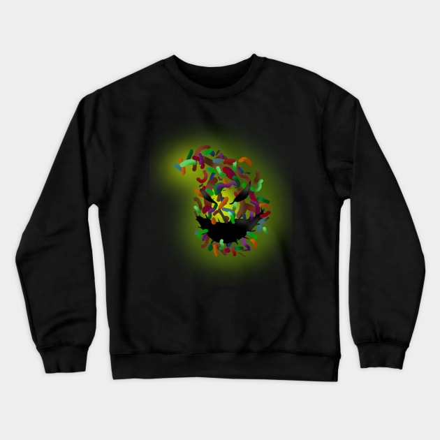 Oogie Boogie Bugs Crewneck Sweatshirt by LinerDesigns